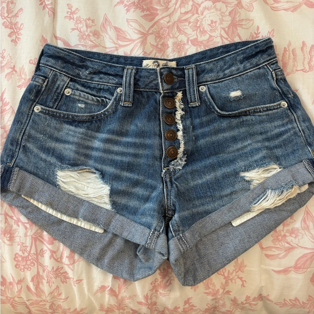 Free People Jean Shorts